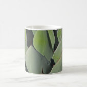 Green Agave Blätter Botanisches Foto Südwesten Kaffeetasse (Mittel)
