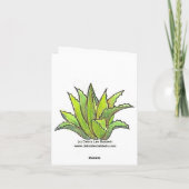 Green-Agave-Karte Karte (Rückseite)