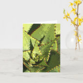 Green-Agave-Karte Karte (Gelbe Blume)