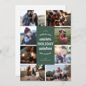 Green Aight Foto Warme Urlaubskarte Feiertagskarte (Vorne/Hinten)