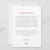 Green Aight Foto Warme Urlaubskarte Feiertagskarte (Rückseite)