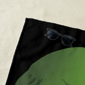 Green Alien Beach Handtuch (Beispiel)