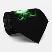 Green Alien Dragon w Glow Eyes Krawatte (Gerollt)