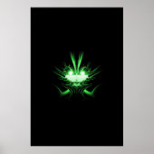 Green Alien Dragon w Glow Eyes Poster (Vorne)