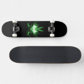 Green Alien Dragon w Glow Eyes Skateboard (Horizontal)