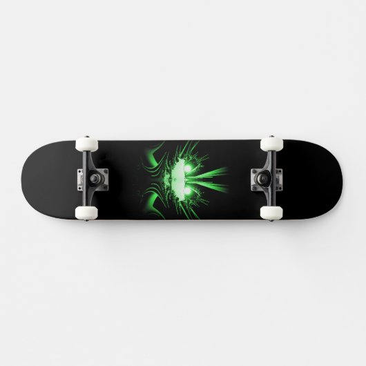 Green Alien Dragon w Glow Eyes Skateboard (Horizontal)