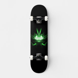 Green Alien Dragon w Glow Eyes Skateboard