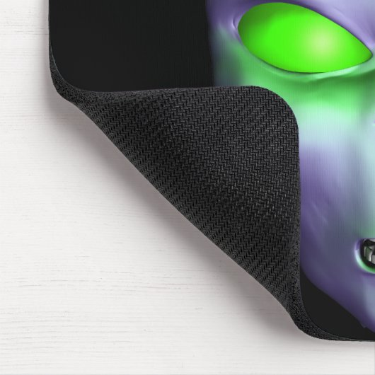 Green Alien Face Mousepad (Ecke)