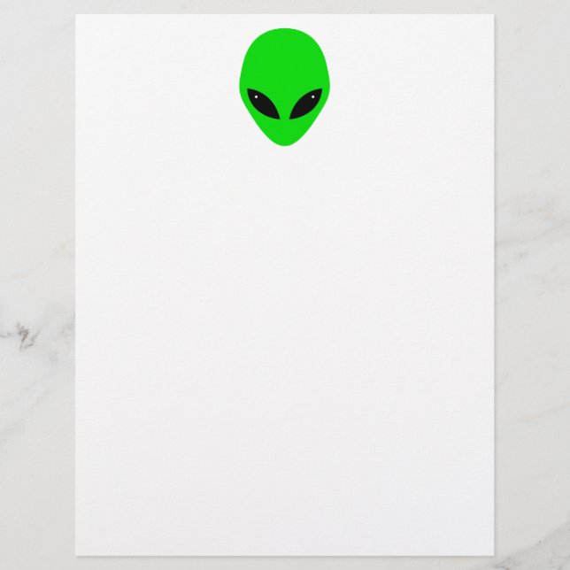 Green Alien Head (Vorderseite)