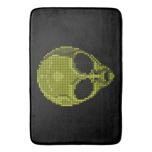 Green Alien Head Badematte (Vorderseite Vertikal)