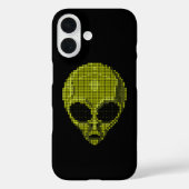 Green Alien Head Case-Mate iPhone Hülle (Rückseite)