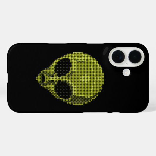 Green Alien Head Case-Mate iPhone Hülle (Rückseite (Horizontal))