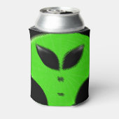 Green Alien Head Dosenkühler (Kanne Rückseite)