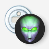 Green Alien Head Flaschenöffner (Vorderseite)
