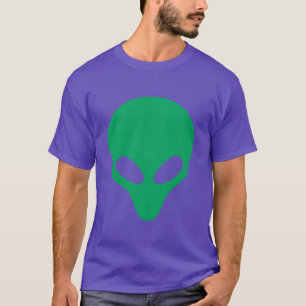 Green Alien Head Funny Etraterrestrische Leben Coo T-Shirt