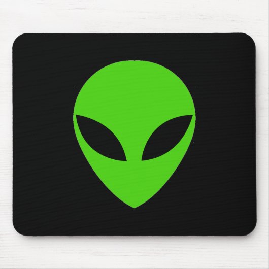 Green Alien Head Mousepad (Vorne)