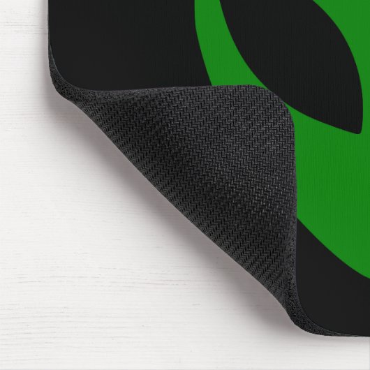 Green Alien Head Mousepad (Ecke)