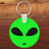 GREEN ALIEN HEAD SCHLÜSSELANHÄNGER (Vorderseite)