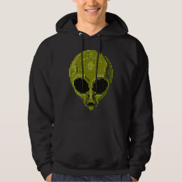Green Alien Head T - Shirts