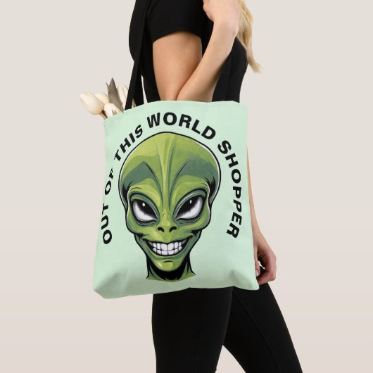 Green Alien Head Tasche (Von Nahem)