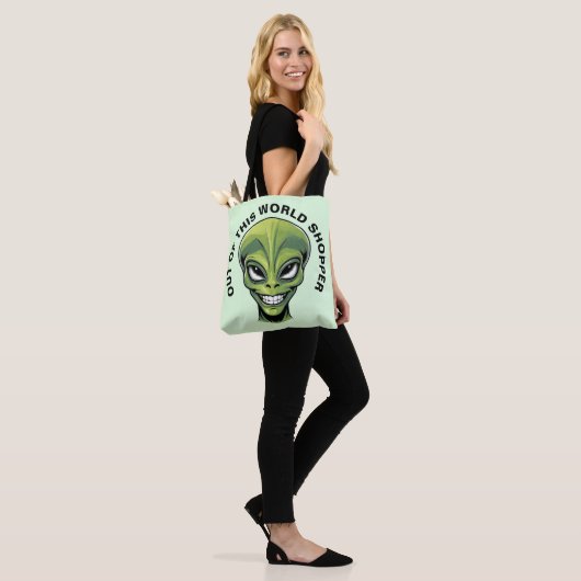 Green Alien Head Tasche (Am Model)
