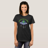 Green Alien head ufo alienware for men and women T-Shirt (Vorne ganz)