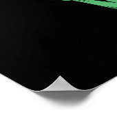 Green Alien I come in Peace Extraterrestrische UFO Poster (Ecke)