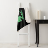 Green Alien I come in Peace Extraterrestrische UFO Sherpadecke (Beispiel)