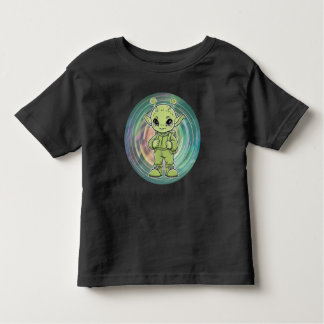 Green Alien Kleinkind T-shirt