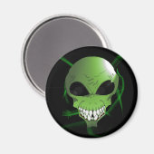 Green Alien Kühlschrank Magnet (Vorderseite/Rückseite)