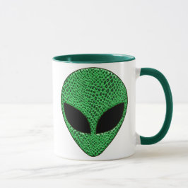 Green Alien Lizard Creature Tasse