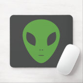Green Alien Mouse Pad Mousepad (Mit Mouse)
