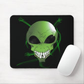 Green Alien Mousepad (Mit Mouse)