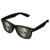 Green Alien Retro Party Shades Partybrille (Schrägansicht)