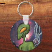 Green Alien Schlüsselanhänger (Vorderseite)