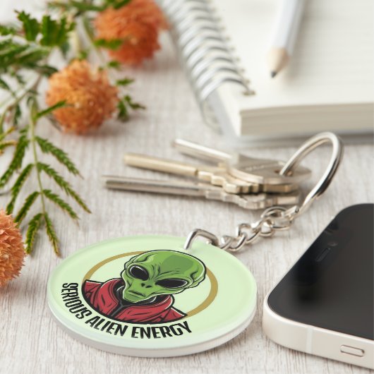 Green Alien Schlüsselanhänger (Vorderseite rechts)