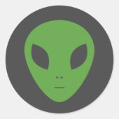 Green Alien Sticker (Vorderseite)