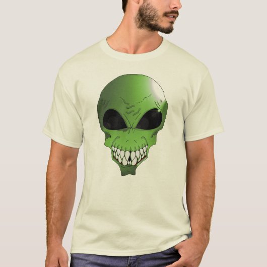 Green Alien T - Shirt (Vorderseite)