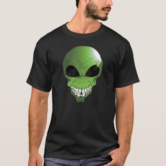 Green Alien T - Shirt (Vorderseite)