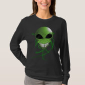 Green Alien Women's Basic Long Sleeve T - Shirt (Vorderseite)