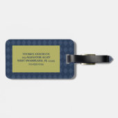 Green Alligator realistische Grafik Personalisiert Gepäckanhänger (Rückseite horizontal)