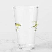 Green Alligator realistische Grafik Personalisiert Glas (Links)
