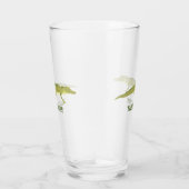 Green Alligator realistische Grafik Personalisiert Glas (Rechts)
