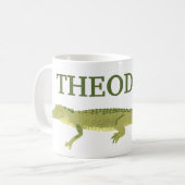 Green Alligator realistische Grafik Personalisiert Kaffeetasse (Vorderseite Links)