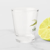 Green Alligator realistische Grafik Personalisiert Schnapsglas (Links)