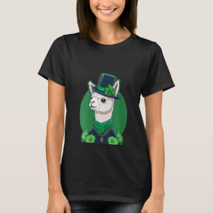 Green Alpaca Kleeblatt auf St Patricks Day Ll T-Shirt
