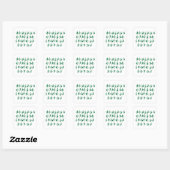 Green Alphabet Stickers (Blatt)