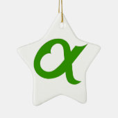 Green Alpheart Keramik Ornament (Rechts)