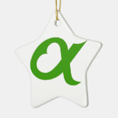 Green Alpheart Keramik Ornament (Links)