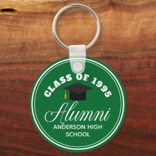 Green Alumni High School Wiedersehen Personalisier Schlüsselanhänger